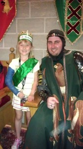 Chesney with her knight