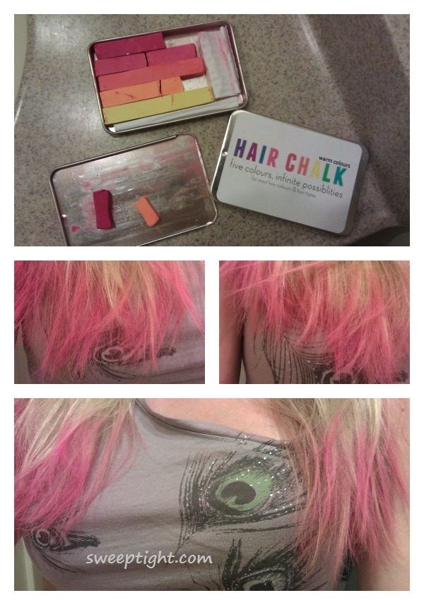 hair chalk chalking 