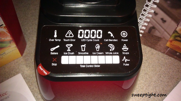 Touchscreen on a blender. 