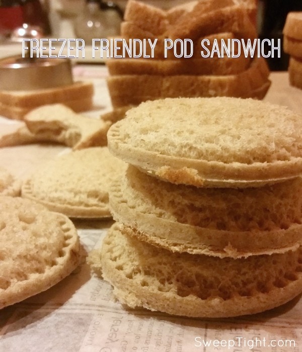 Freezer friendly pod sandwich recipe perfect for back to school lunches