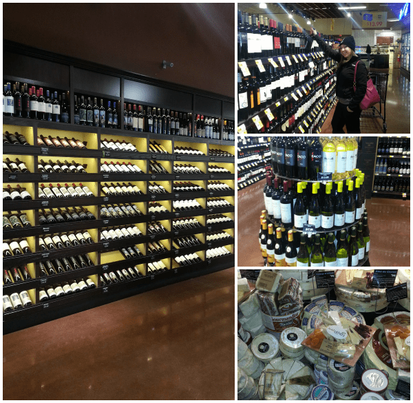 Giant wine section at Mariano's. 