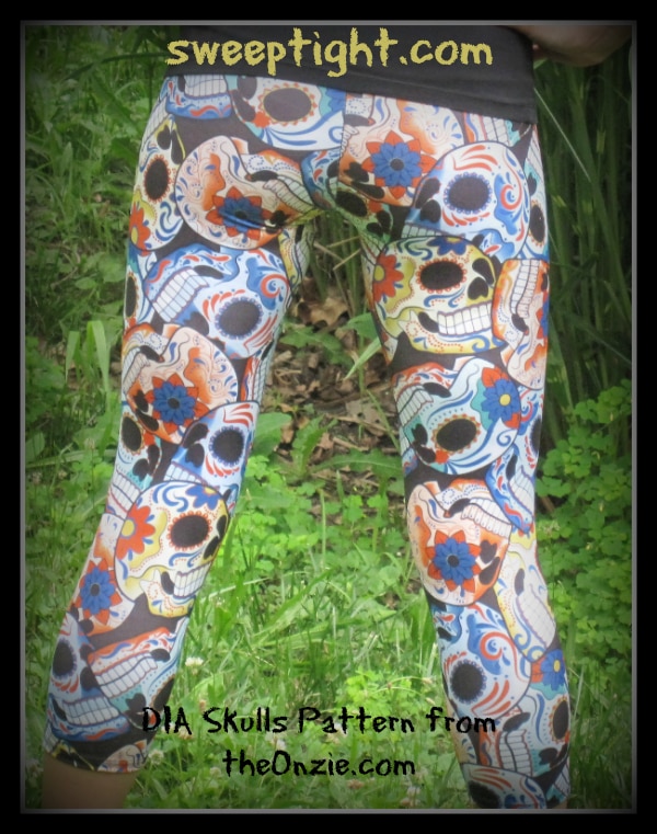 Hot Yoga Pants from The Onzie - Skull Leggings