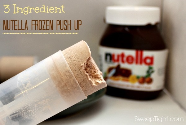 Nutella frozen push pops
