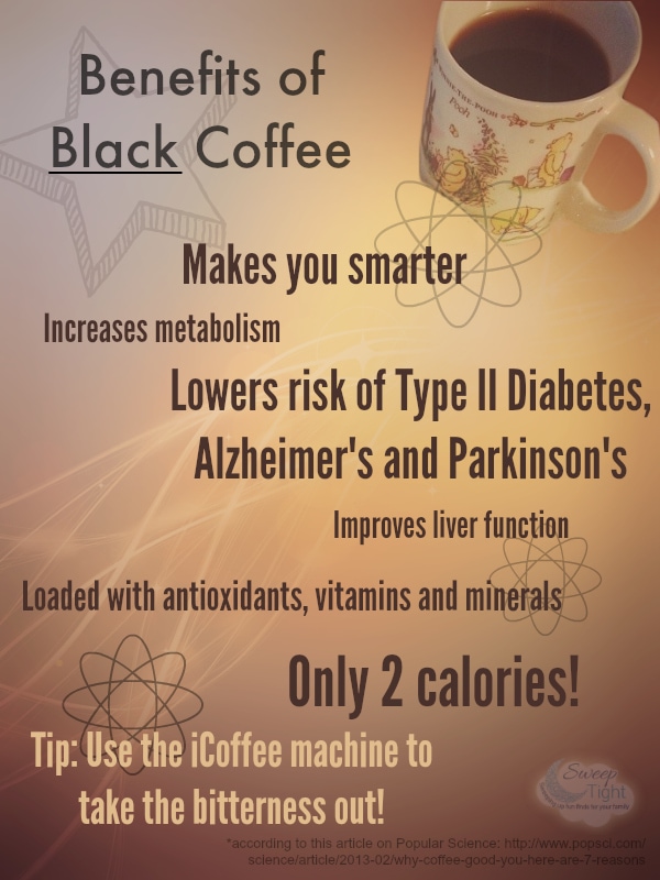 Benefits of black Coffee @iCoffee