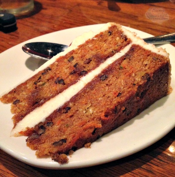Piece of carrot cake. 