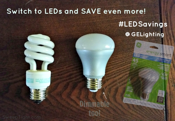 GE Energy Smart Light Bulbs are dimmable! #LEDSavings #cbias #shop