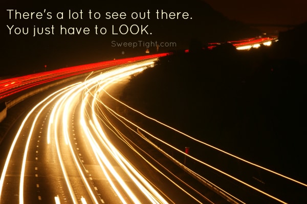 Look Up while driving! See the world and be safe!