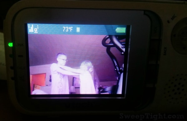 Kids on a vtech monitor. 
