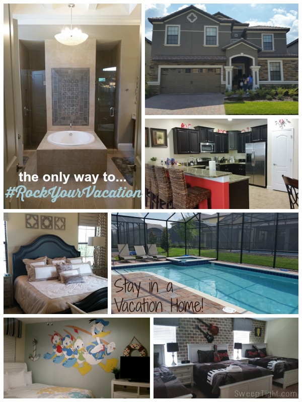 Collage of a vacation home we stayed in Florida. 