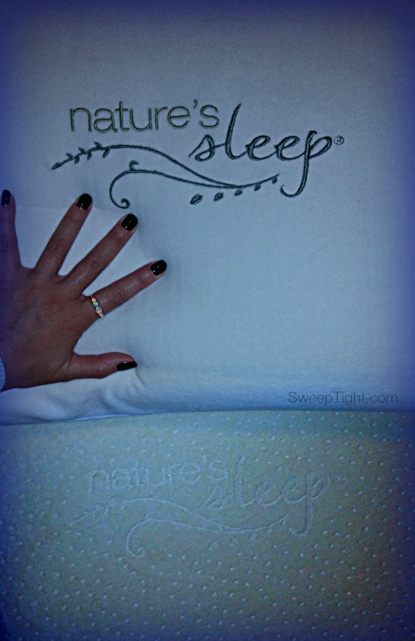 Nature's Sleep Memory Foam mattress and gel pillow have me sleeping like a baby! #NaturesSleep #spon