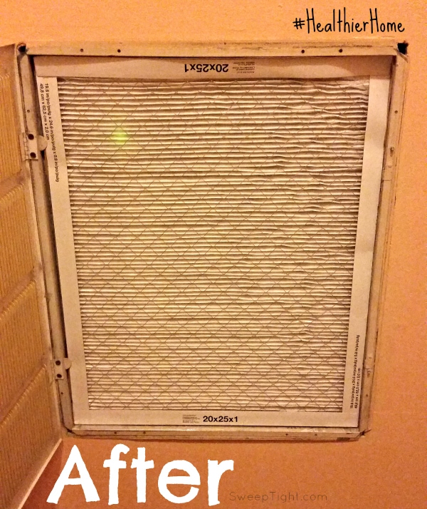New filter after changing it.