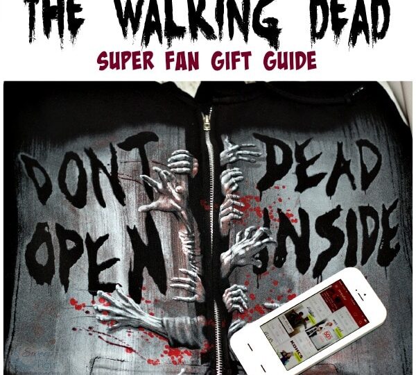 The Walking Dead jacket with a phone on it. 
