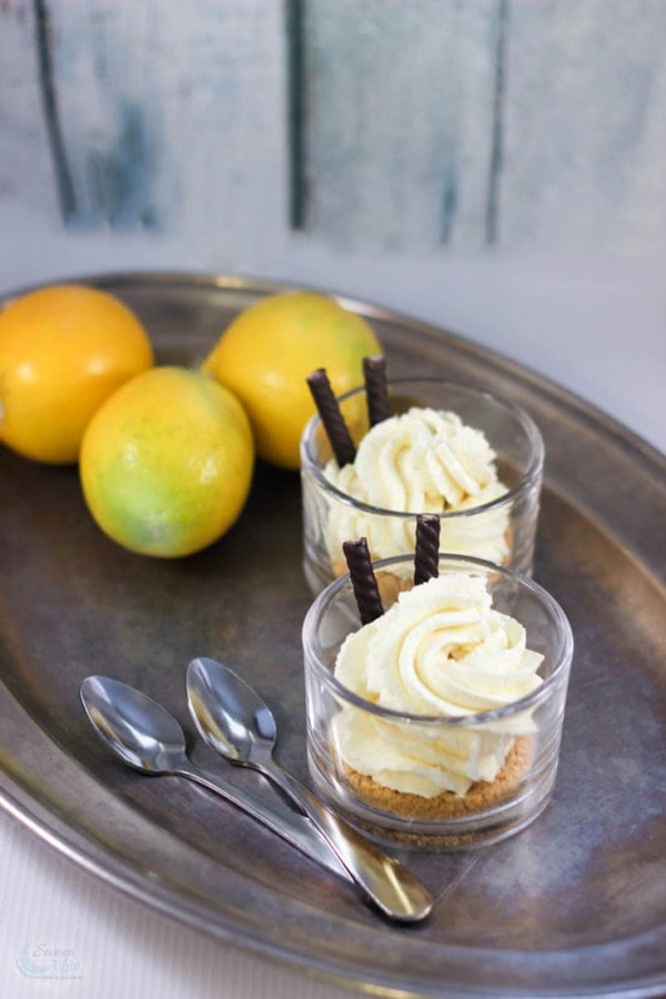 Lemon Oreo No Bake Cheesecakes for Two Recipe