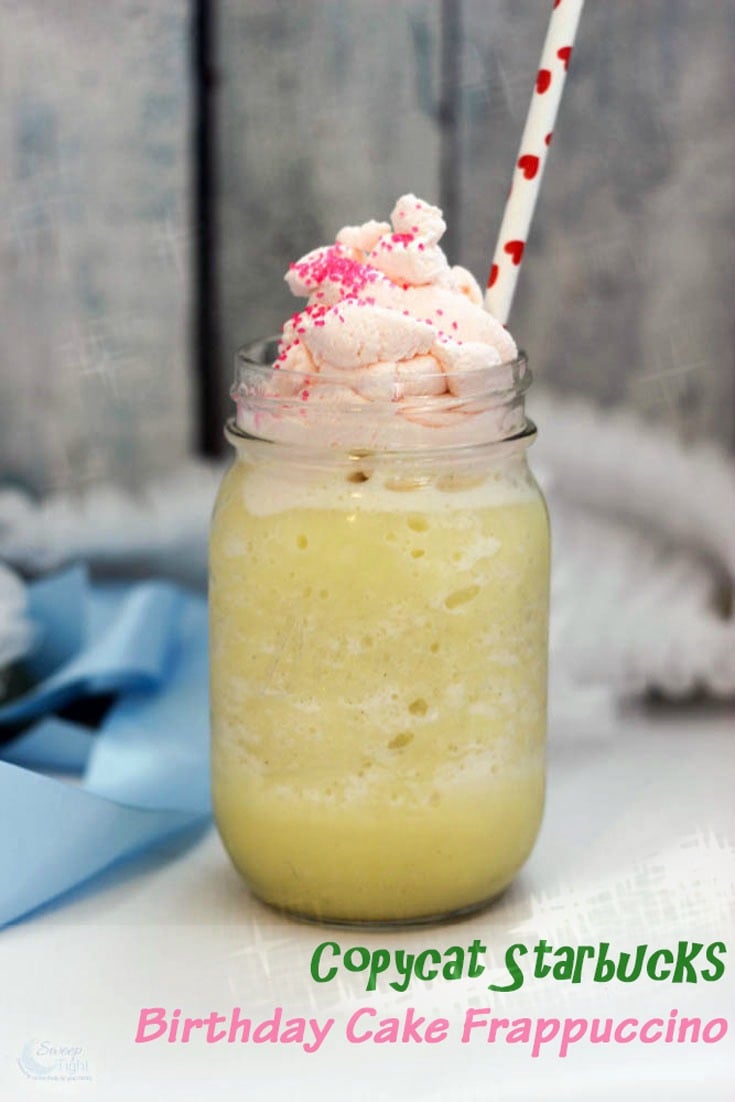 Copycat Starbucks Birthday Cake Frappuccino Recipe