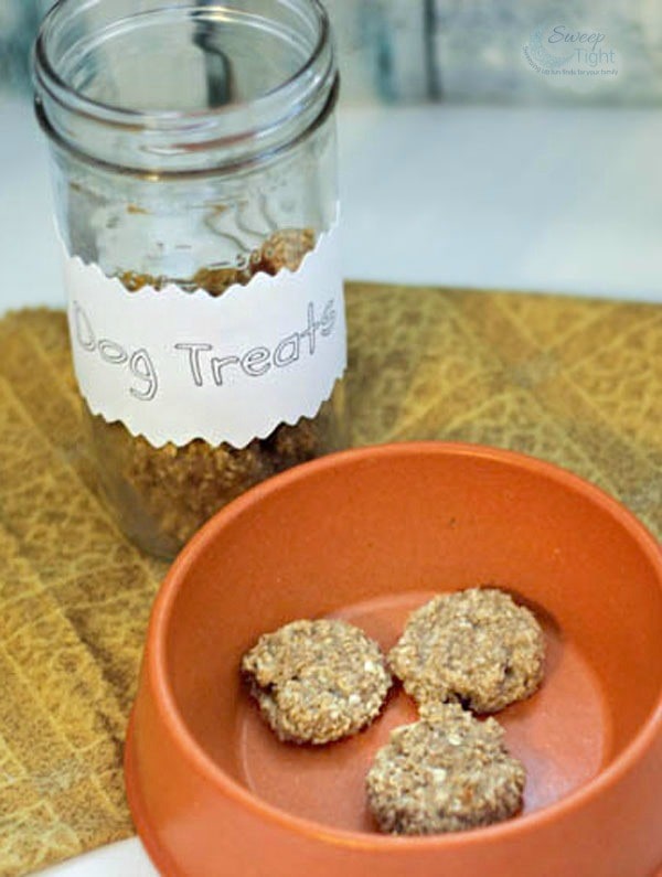 Oatmeal Banana Homemade Dog Treats Recipe