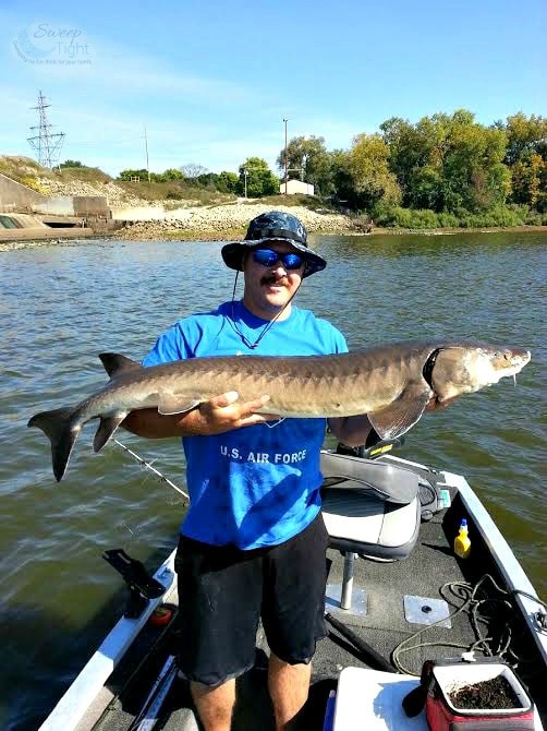 Mike sturgeon fishing