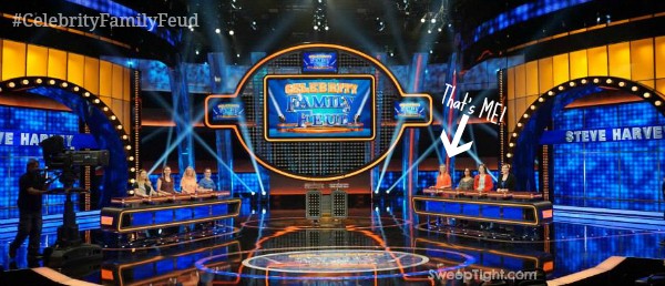 I'm on set of Celebrity Family Feud!
