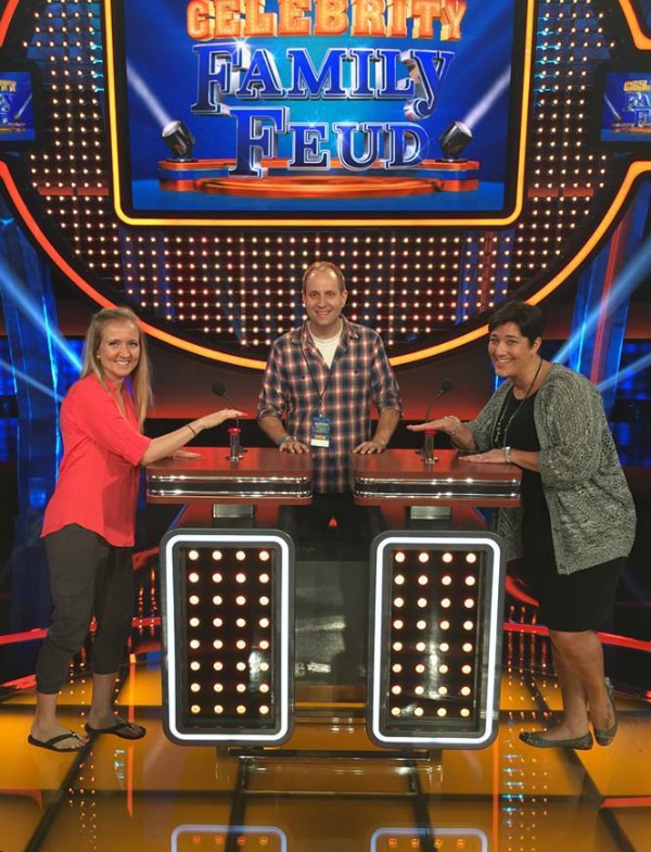 On the set of Celebrity Family Feud #CelebrityFamilyFeud #ABCTVEvent
