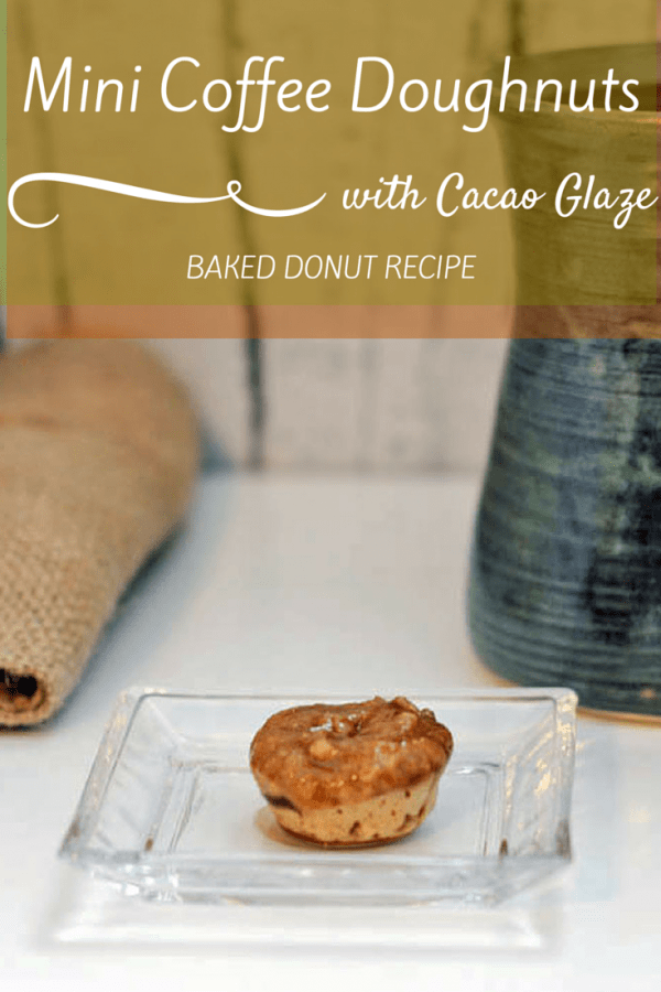 Donut Recipe - Baked Mini Coffee Doughnuts with Cocoa Glaze
