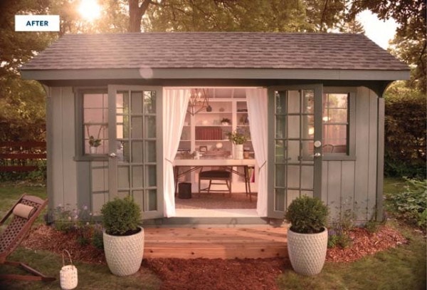 Transform an old shed into a She Shed