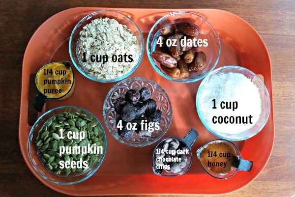 Pumpkin spice granola energy bites. Awesome snack for an autumn run outside. 