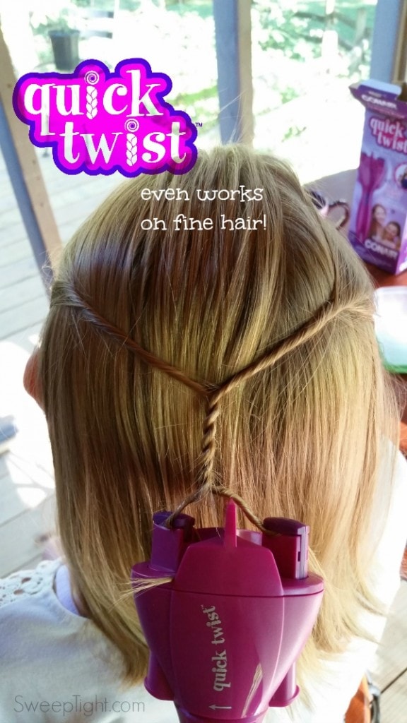 Conair Quick Twist even works on thin fine hair! #QuickTwist #sponsored