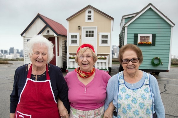 Free Sausage in Chicago Delivered by Nonnas in Tiny Homes