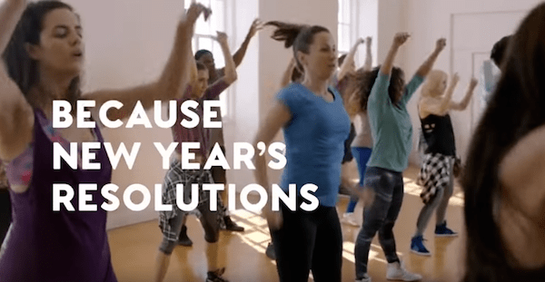 People in an exercise class.