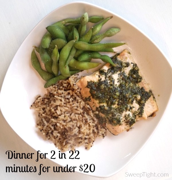 Healthy dinner for two on a budget