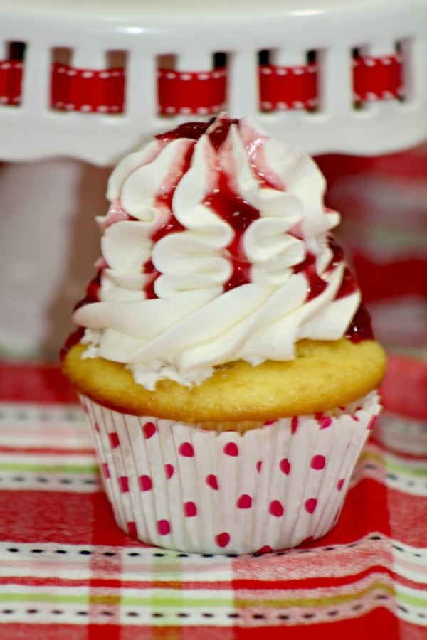 Lemon Cherry Filled Cupcakes Recipe