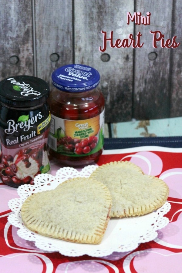 Mini Heart Pies Recipe with Cherry Filling