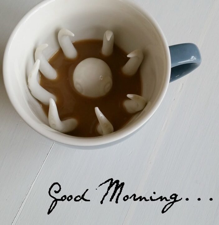 Fun coffee mugs are my favorite part of the morning.