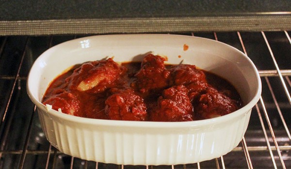 Stuffed shells in oven