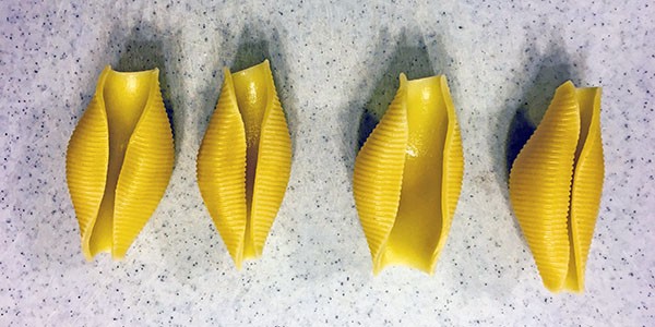 Al dente shells ready for stuffing