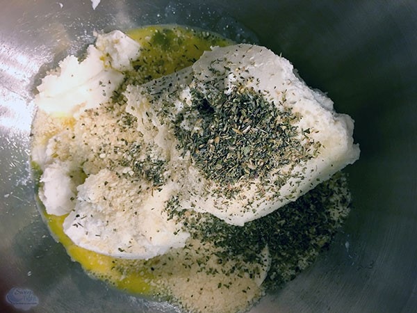 Stuffed shells cheese mixture