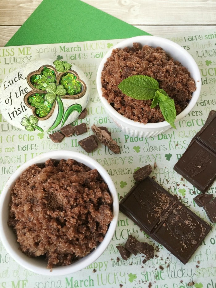 DIY Mint Chocolate Sugar Scrub Recipe