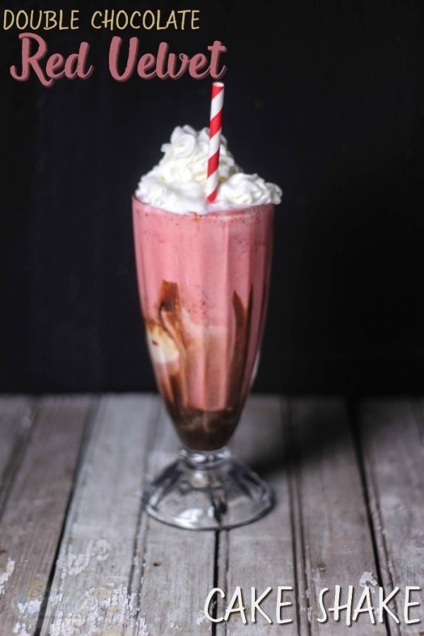 Double Chocolate Red Velvet Cake Shake