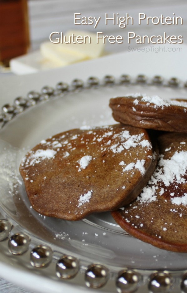 Gluten free pancakes recipe - high protein pumpkin pancakes