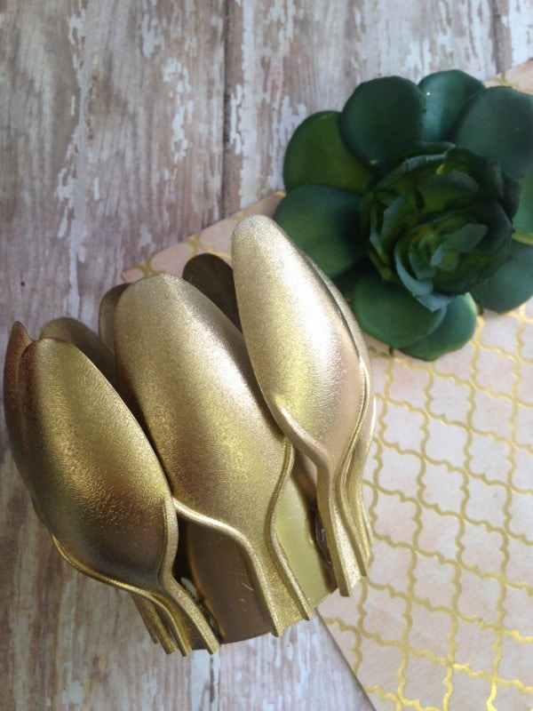 Plastic Spoon Craft - Easy Upcycled Lotus Planter