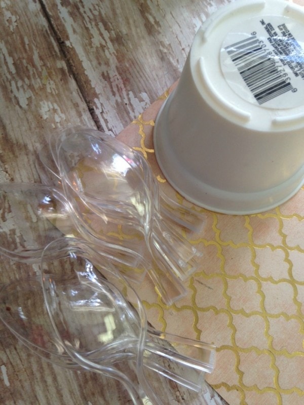 Plastic Spoon Craft - Easy Upcycled Lotus Planter