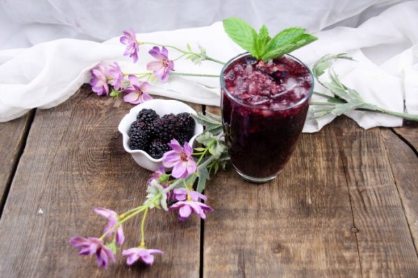 Blackberry and Raspberry Chia Seeds Drink Recipe