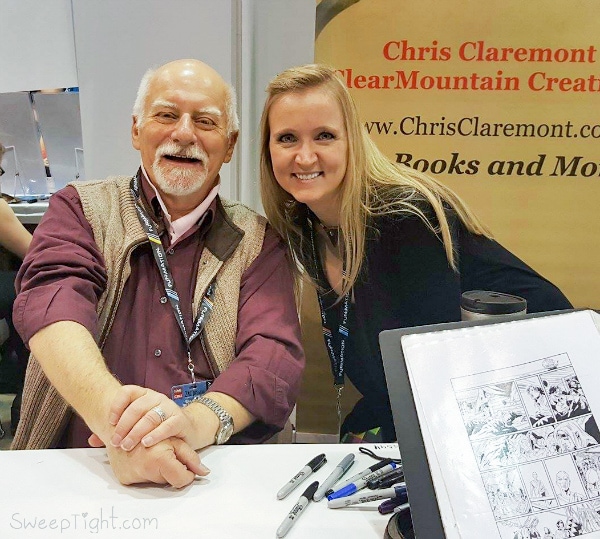 Shelley meets X-Men Writer, Chris Claremont at Chicago Comic Entertainment Expo C2E2