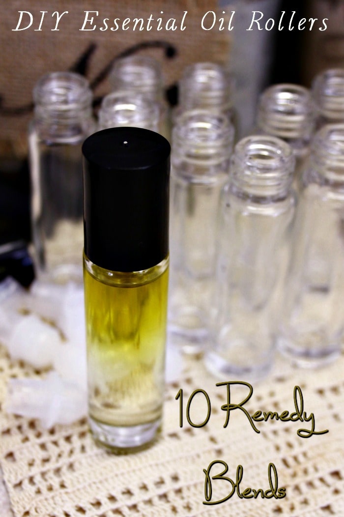 DIY Essential Oil Roller Bottles - 10 Remedy Blends