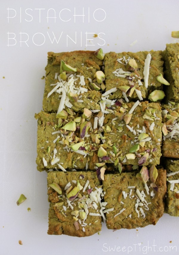 Healthy Dessert Recipe - Gluten Free Pistachio Brownies