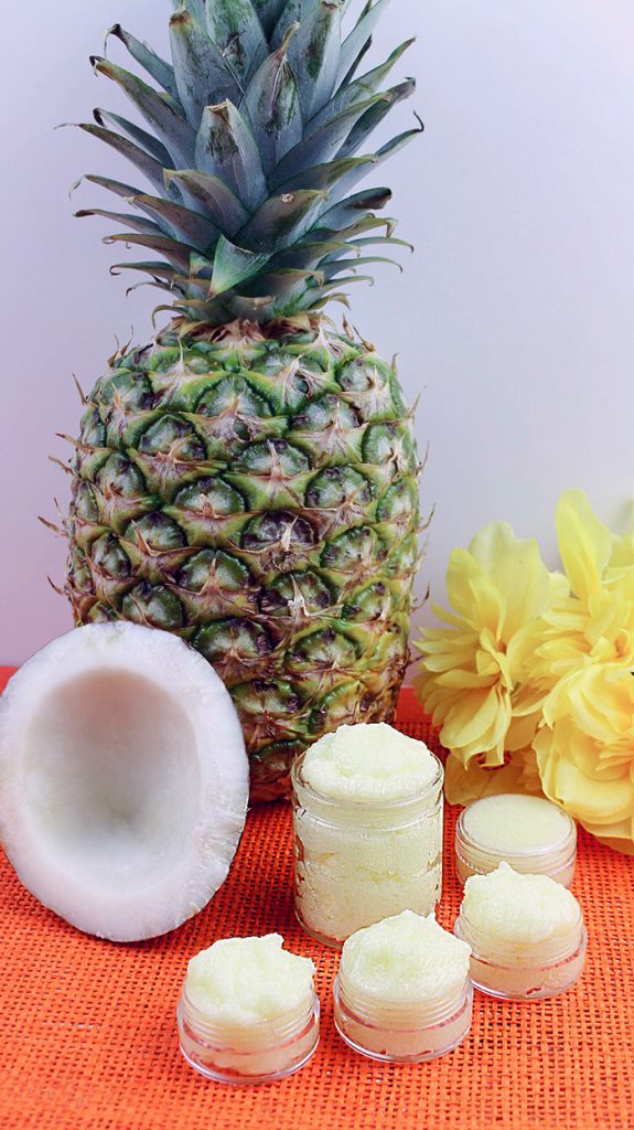DIY Sugar Lip Scrub - Pina Colada Sugar Scrub Recipe