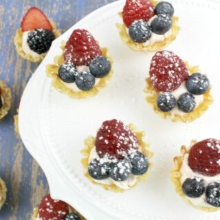 Easy Mini Fruit Tart Recipe - 4th of July Party Food