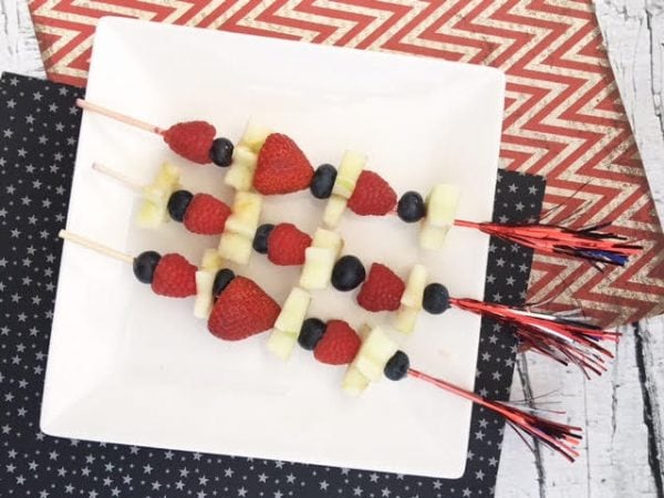 Party Fruit Kabob Recipe - Firecracker Kabobs