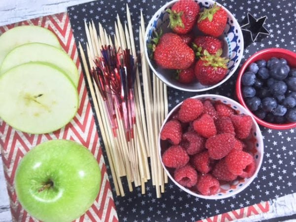 Fruit on a stick fruit kabobs