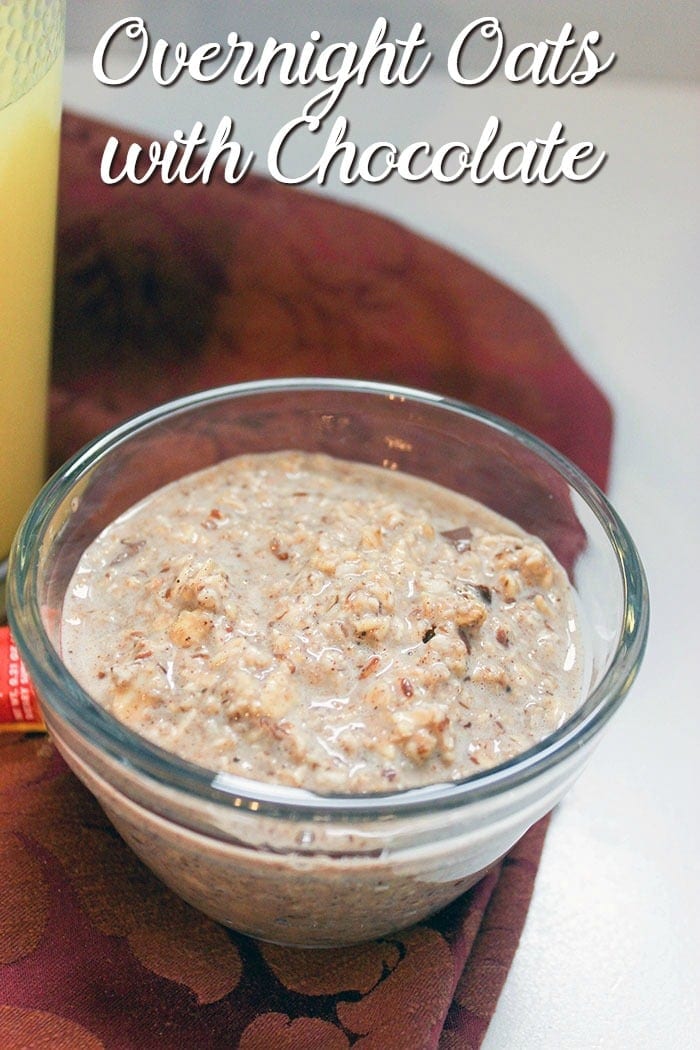 Simple Overnight Oats Recipe with Dark Chocolate