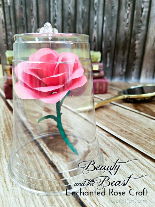 Disney Crafts for kids - Beauty and the Beast Enchanted Rose